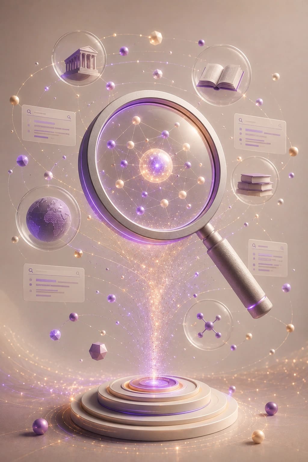 Abstract data network visualization